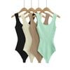 Bodysuit Dệt Kim Sát Nách Cổ U 7888