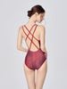Swimsuit 2 Dây Quai Mảnh Họa Tiết Da Rắn 7891