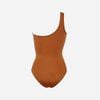 Swimsuit Lệch Vai Cắt Xẻ Phối Lưới 7895