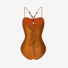 Swimsuit Phối Dây Đính Đá Vân Nổi 7897