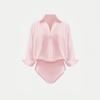 Bodysuit Sơ Mi Cổ Chữ V Phom Rủ 7900