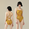 Swimsuit 2 Dây Quai Mảnh Họa Tiết Thủy Mặc 7903