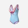 Swimsuit Kẻ Sọc Viền Đỏ Phối Bra 7906