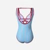 Swimsuit Kẻ Sọc Viền Đỏ Phối Bra 7906