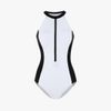 Swimsuit Sát Nách Phối Khóa Kéo Dọc Viền Đen 7908