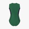 Swimsuit Sát Nách Phối Khóa Kéo Dọc Viền Đen 7909
