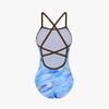 Swimsuit 2 Dây Chéo Lưng In Họa Tiết Sơn Dầu 7925