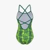 Swimsuit 2 Dây Chéo Lưng In Họa Tiết Da Rắn 7926