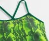 Swimsuit 2 Dây Chéo Lưng In Họa Tiết Da Rắn 7926