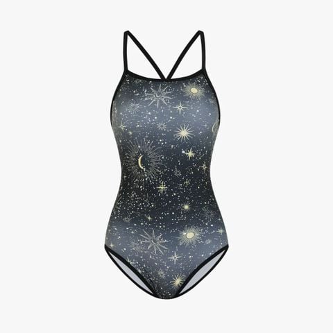  Swimsuit 2 Dây Chéo Lưng In Họa Tiết Chòm Sao 7927 