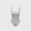 Set Swimsuit Tweed Xám Kèm Áo Khoác Lửng Tay Lỡ 7928