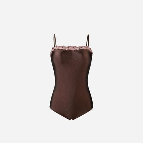  Swimsuit 2 Dây Mảnh Viền Bện Thủ Công 7951 