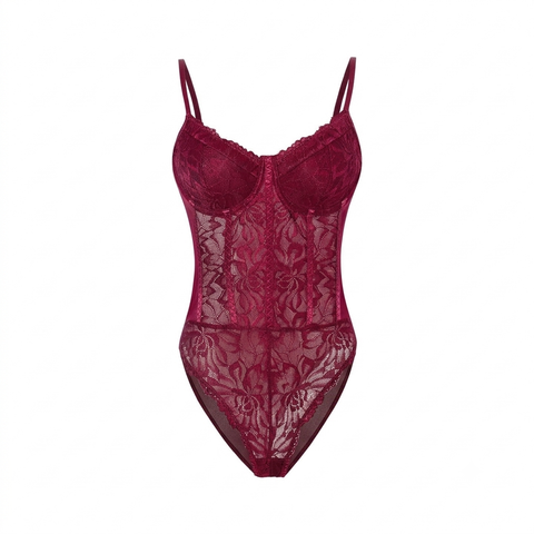  Bodysuit Ren Hoa 2 Dây Mảnh 7962 
