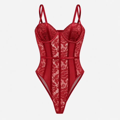  Bodysuit Ren Hoa 2 Dây Mảnh 7981 