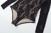 Bodysuit Ren Hoa Dài Tay Cổ Tròn 7820