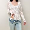 Bodysuit Ren Hoa Dài Tay Cổ Tròn 7820