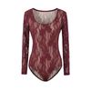 Bodysuit Ren Hoa Dài Tay Cổ Tròn 7820