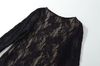 Bodysuit Ren Hoa Dài Tay Cổ Tròn 7820