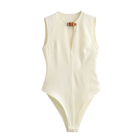  Bodysuit Vải Không Giãn 7803 