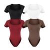 Bodysuit Thun Tay Ngắn Cổ Vuông 7867