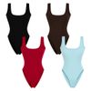 Bodysuit Cổ U Dáng Basic Ôm 7864