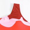 Swimsuit Lệch Vai Họa Tiết Sóng Cam 7886