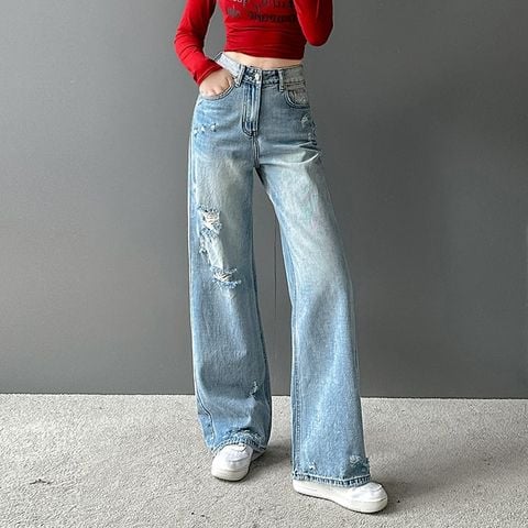  Quần Jean Suông 7809 