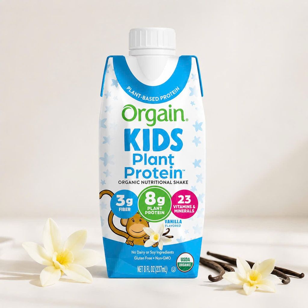 Sữa Hữu Cơ Orgain Kids Plant Protein Organic Mỹ 237ml Vị Vani
