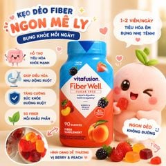 Kẹo Dẻo Bổ Sung Chất Xơ Fiber Well Vitafusion Mỹ 90 viên