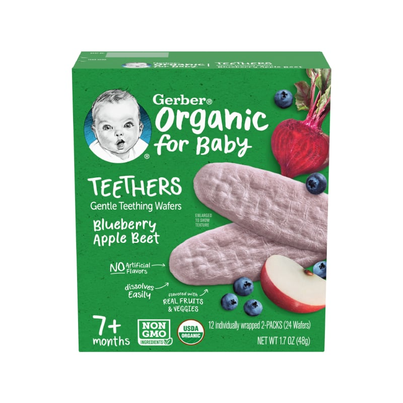 Bánh Gạo Organic Gerber Mỹ Cho Bé 7+ Vị Việt Quất, Táo, Củ Dền