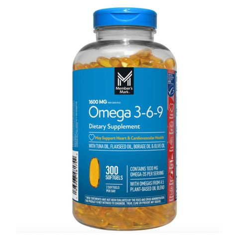 Viên Uống Omega 3 6 9 Member’s Mark Supports Heart Health 300 Viên ( MẪU MƠI )