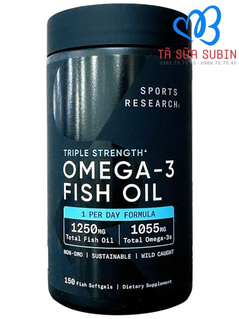 Viên Uống Dầu Cá Omega 3 Fish Oil Mỹ 150 viên
