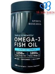 Viên Uống Dầu Cá Omega 3 Fish Oil Mỹ 150 viên