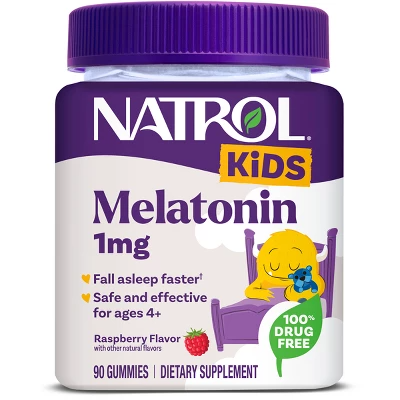Kẹo Dẻo Ngủ Ngon Cho Bé Natrol Kids Melatonin 1mg (90 Viên) | Chính Hãng Mỹ