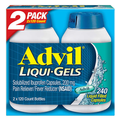 Set 2 Advil Liqui Gels Mỹ (240 viên)