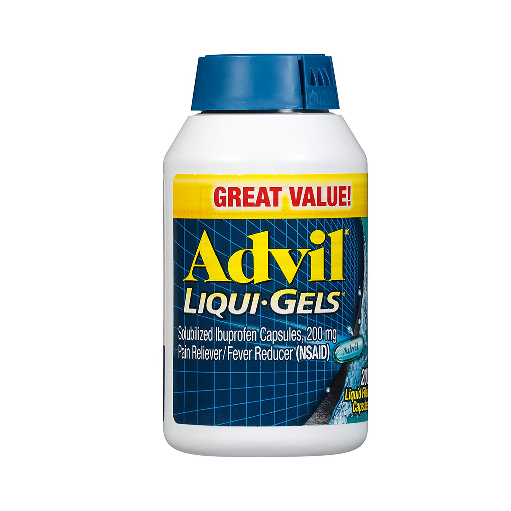 Viên Uống Giảm Đau Hạ Sốt Advil Liqui Gels Mỹ 200 Viên Dạng gel