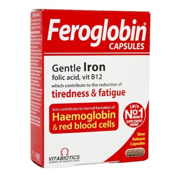 Viên Sắt Vitamin B12 Feroglobin 30V Anh