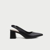  Giày Sandal Cao Gót Nữ Dáng Slingback Mũi Nhọn Đế Vuông 5cm MC-910 