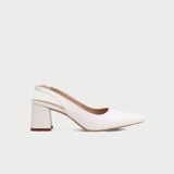  Giày Sandal Cao Gót Nữ Dáng Slingback Mũi Nhọn Đế Vuông 5cm MC-910 