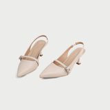  Giày Sandal Cao Gót Nữ Dáng Slingback Mũi Nhọn 5cm MC-911 