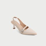  Giày Sandal Cao Gót Nữ Dáng Slingback Mũi Nhọn 5cm MC-911 