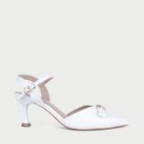  Giày Cao Gót Nữ Slingback Mũi Nhọn Phối Khóa Sang Trọng NP-018 