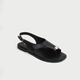  Sandal đế thấp xỏ ngón đính khoá PV-14 
