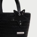  Túi Xách Tay Mini Đan Dệt Kèm Charm Ngôi Sao T-912 