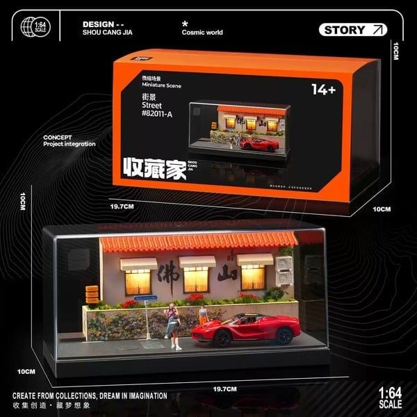 Diorama 1:64 Tường hoa Phật Sơn SCJ82011-A 
