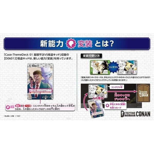  CT-D06 Bài Detective Conan Card Case-ThemeDeck 01 Heiji Hattori vs Kaito Kid 