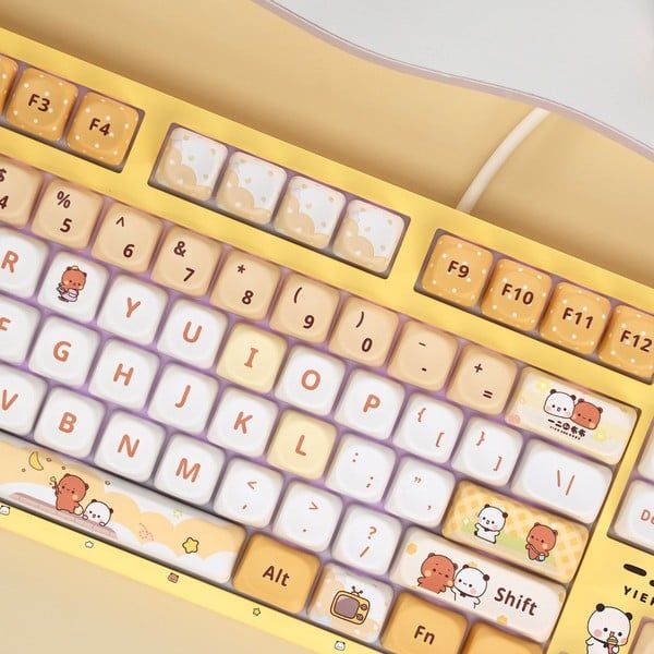  Bàn phím cơ AKKO 3108RF V3 Yier and Bubu Yellow - USB / Wireless 