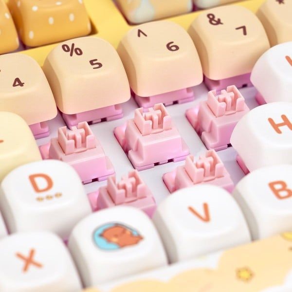  Bàn phím cơ AKKO 3108RF V3 Yier and Bubu Yellow - USB / Wireless 