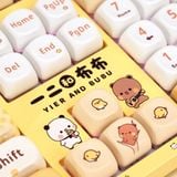  Bàn phím cơ AKKO 3108RF V3 Yier and Bubu Yellow - USB / Wireless 