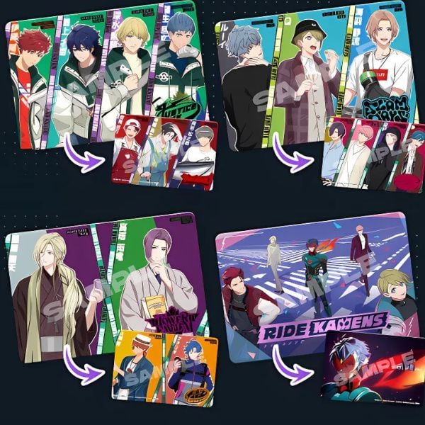  Thẻ Sưu Tập Carddass Kamen Rider - Ride Kamens Metal Card Collection 